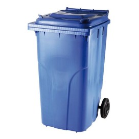 Plastová popelnice 240 L na papír - Modrá