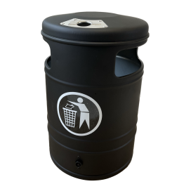 Venkovní odpadkový koš DELUXE s popelníkem