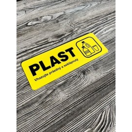 Plast - označení na odpadkový koš