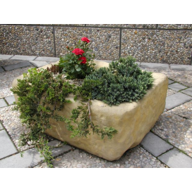 Betonový květináč Loděnice - imitace pískovce 57x39x22 cm
