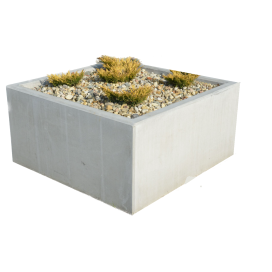 Betonový květináč XL - přírodní hladký